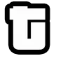 Стикер 15 GTA шрифт