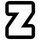 Стикер 21 GTA шрифт