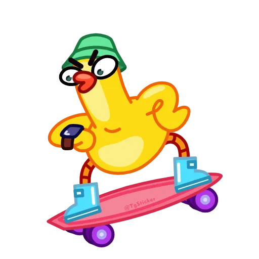 Стикер 8 Гусь Гагусь - Goose emoji