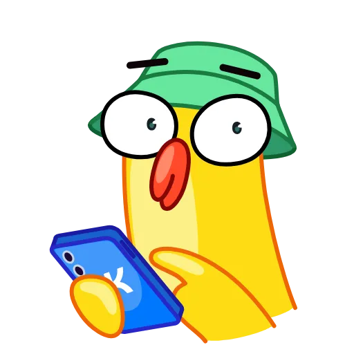 Стикер 15 Гусь Гагусь - Goose emoji