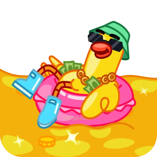Стикер 45 Гусь Гагусь - Goose emoji