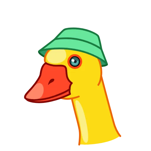 Стикер 10 Гусь Гагусь - Goose emoji