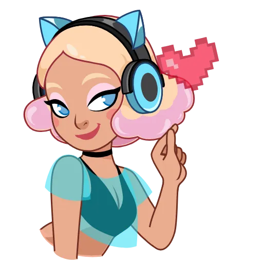 🫰 Эмодзи «Gamer Girl» для Telegram