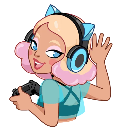 👋 Эмодзи «Gamer Girl» для Telegram