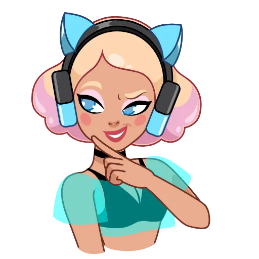 😏 Эмодзи «Gamer Girl» для Telegram