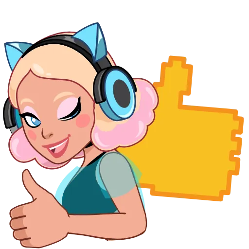 👍 Эмодзи «Gamer Girl» для Telegram