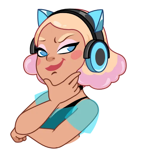 😏 Эмодзи «Gamer Girl» для Telegram