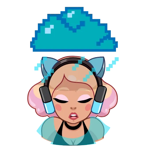 😔 Эмодзи «Gamer Girl» для Telegram