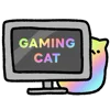 Стикер 23 🎮 Gaming cat