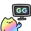Стикер 24 🎮 Gaming cat