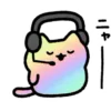 Стикер 25 🎮 Gaming cat