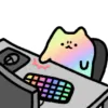 Стикер 28 🎮 Gaming cat