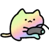 Стикер 42 🎮 Gaming cat