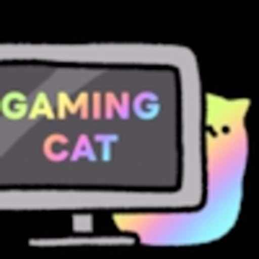 Стикер 34 Gaming Cat