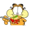 Стикер 9 🥯 Набор эмоджи по мульту «Garfield Гарфилд»