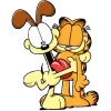 Стикер 19 🥯 Набор эмоджи по мульту «Garfield Гарфилд»