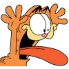 Стикер 17 🥯 Набор эмоджи по мульту «Garfield Гарфилд»