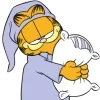 Стикер 14 🥯 Набор эмоджи по мульту «Garfield Гарфилд»