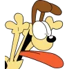 Стикер 18 🥯 Набор эмоджи по мульту «Garfield Гарфилд»