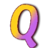 🙂‍↔️ Эмодзи «Желто-фиолетовые буквы» для Telegram