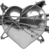 Стикер 18 🤍 Frost on the heart - чб эмоджи