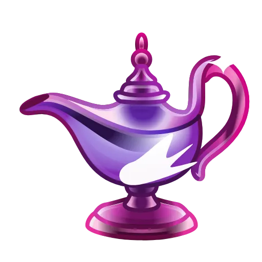 Стикер 3 Genies Lamp