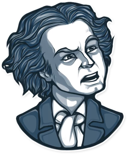 😯 Стикер «Geniuses of the past» для Telegram