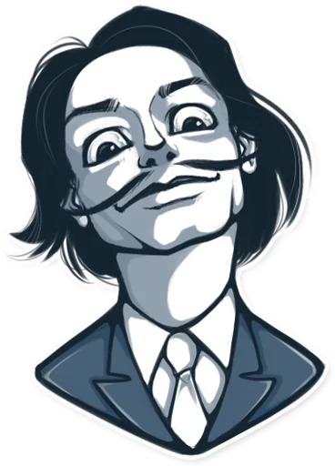 😱 Стикер «Geniuses of the past» для Telegram