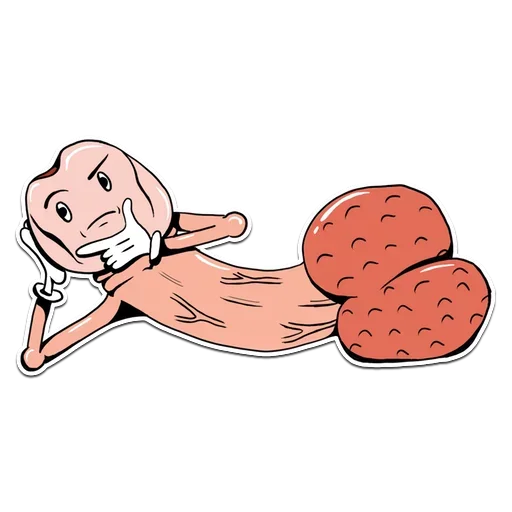 Стикер 30 Genitalia stickers 18+