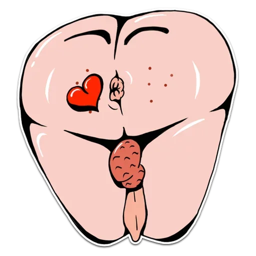 Стикер 8 Genitalia stickers 18+