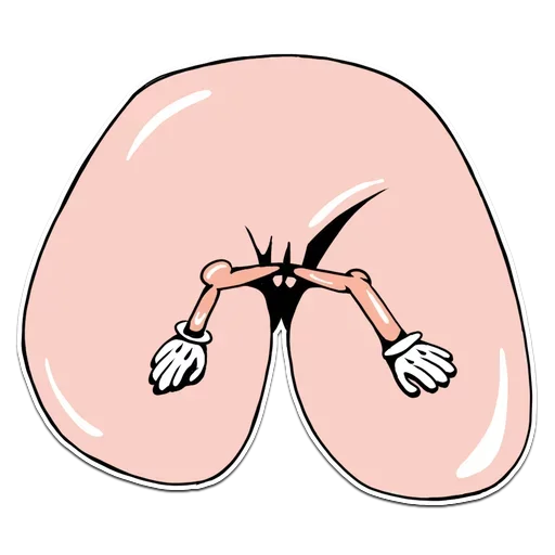 Стикер 6 Genitalia stickers 18+