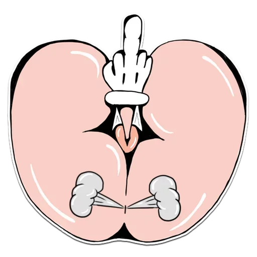Стикер 7 Genitalia stickers 18+