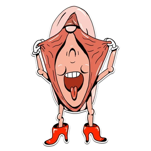Стикер 12 Genitalia stickers 18+