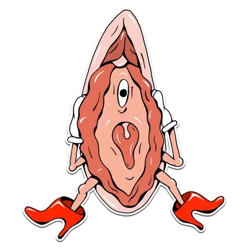 Стикер 11 Genitalia stickers 18+