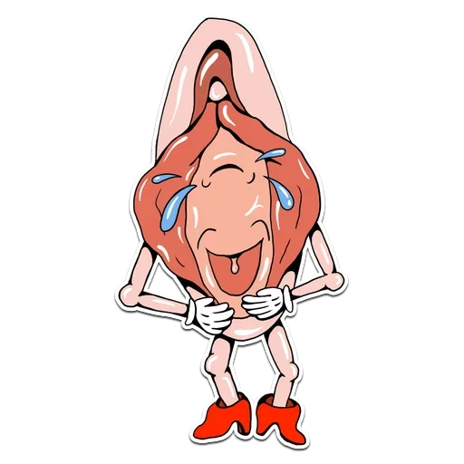 Стикер 13 Genitalia stickers 18+