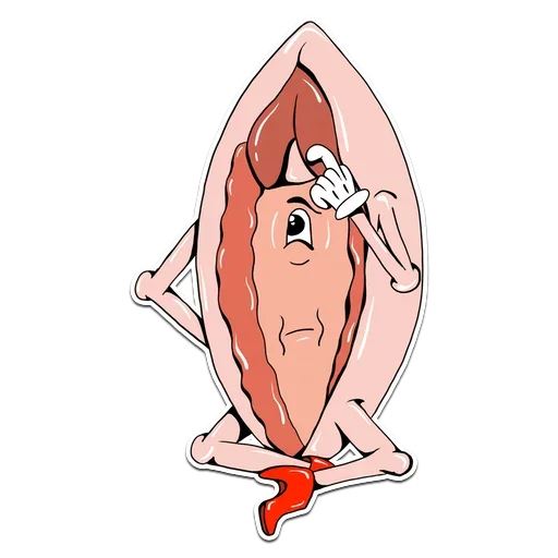 Стикер 15 Genitalia stickers 18+