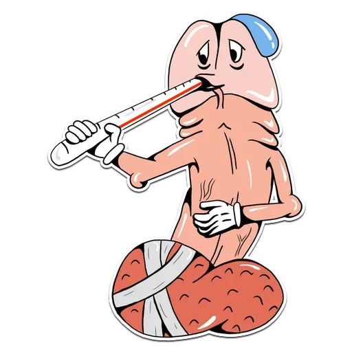Стикер 24 Genitalia stickers 18+