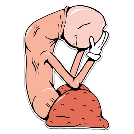 Стикер 21 Genitalia stickers 18+