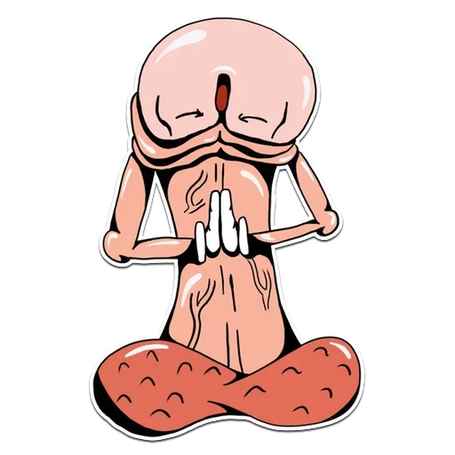 Стикер 22 Genitalia stickers 18+