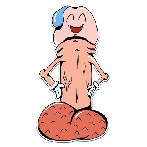 Стикер 23 Genitalia stickers 18+