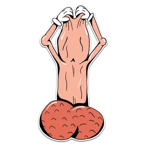 Стикер 25 Genitalia stickers 18+
