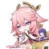 Стикер 43 Genshin Chibi