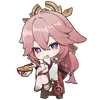 Стикер 44 Genshin Chibi