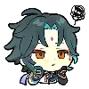 Стикер 47 🌸 Chibi Genshin - Геншин смайлы в чиби-стиле