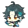 Стикер 46 🌸 Chibi Genshin - Геншин смайлы в чиби-стиле