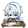 Стикер 60 🌸 Chibi Genshin - Геншин смайлы в чиби-стиле