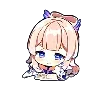 Стикер 10 🌸 Chibi Genshin - Геншин смайлы в чиби-стиле