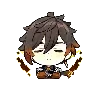 Стикер 33 🌸 Chibi Genshin - Геншин смайлы в чиби-стиле