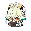 Стикер 37 🌸 Chibi Genshin - Геншин смайлы в чиби-стиле