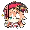 Стикер 30 🌸 Chibi Genshin - Геншин смайлы в чиби-стиле